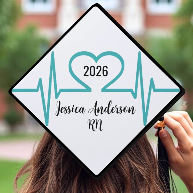 Heart Medical School Nursing Graduation Cap Topper (2024 Heart Beat Medical School Nursing Graduation Graduation Cap Topper)