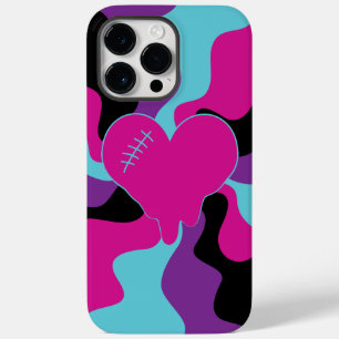 Heart Melt - Pink, Purple, Blue and Black Case-Mate iPhone 14 Pro Max Case
