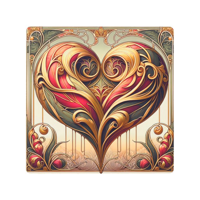 Heart Metal Print (Front)