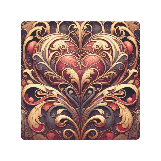 Heart Metal Print (Front)