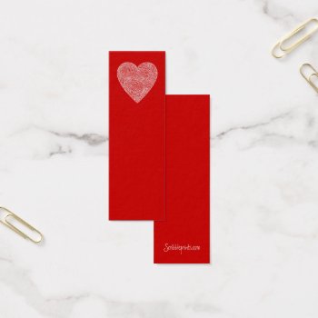 Heart Mini Bookmarks - by scribbleprints at Zazzle