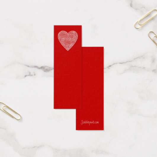 Heart Mini Bookmarks - (Office)