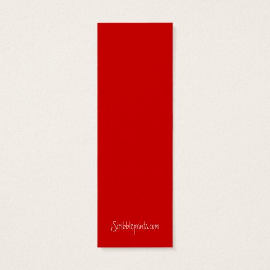 Heart Mini Bookmarks - (Back)