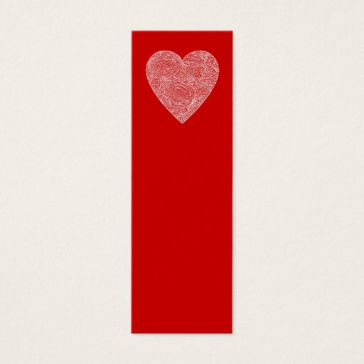 Heart Mini Bookmarks - (Front)