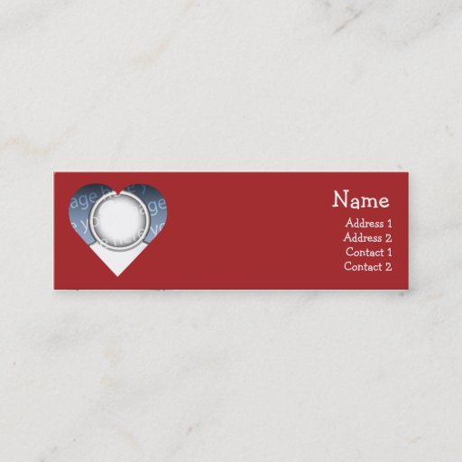 Customizable Heart Business Card Template