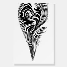 heart minimal art portrait