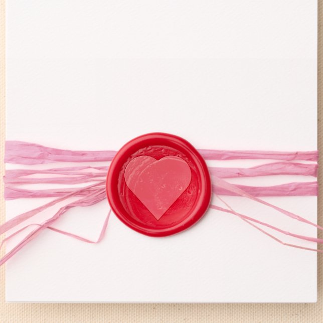 Heart Minimalist Wax Seal Sticker (Front)