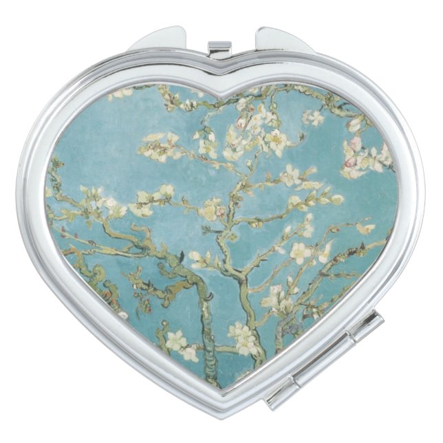 Heart Mirror Pattern Blossoms Flowers Gogh (Front)