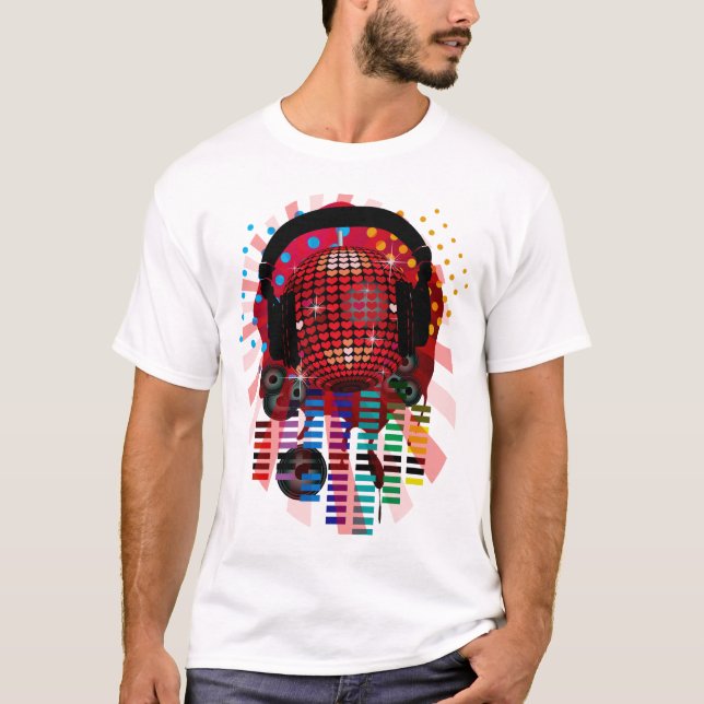 HEART MIRRORBALL T-Shirt (Front)
