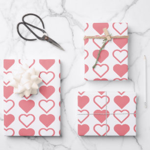 Heart Mix Wrapping Paper Sheets