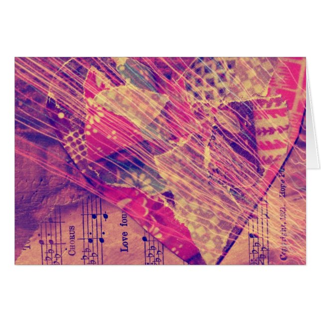 Heart Mixed Media Cards (Front Horizontal)