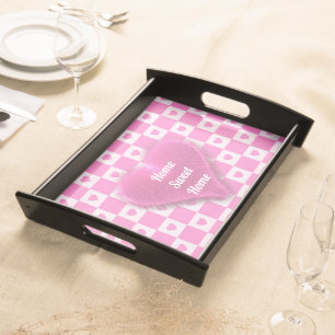 Heart Modern Pink Love Collection Serving Tray