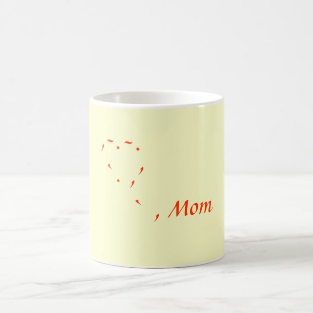 (heart), Mom Coffee Mug (Center)