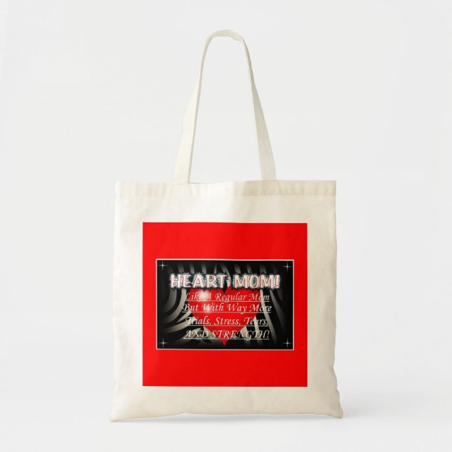 Heart Mom Tote Bag (Front)