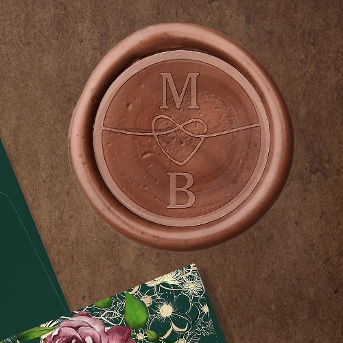 Heart Monogram Wedding Wax Seal Stamp