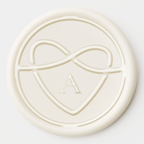 Heart Monogram Wedding Wax Seal Sticker