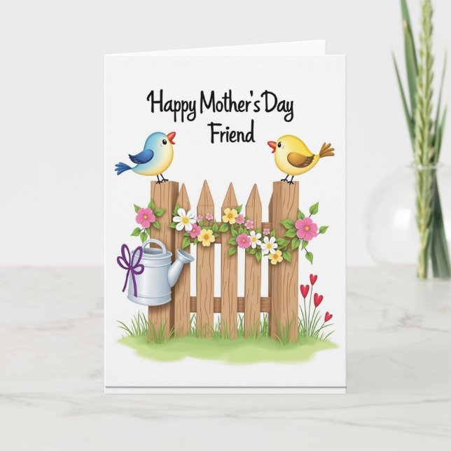 Heart Mothers Day Garden Card (Front)
