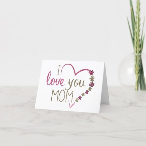 Heart Mothers Day Greeting Card