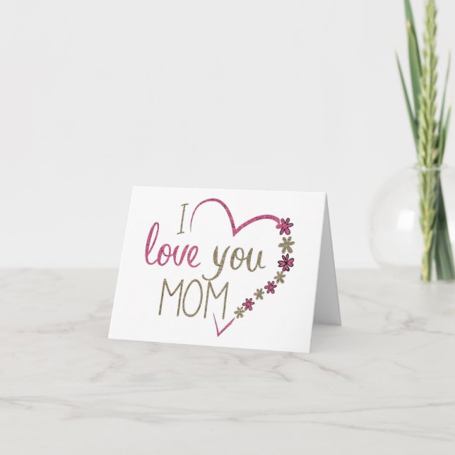 Heart Mother's Day Greeting Card (Front)