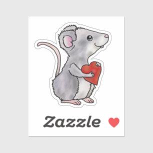 heart mouse sticker