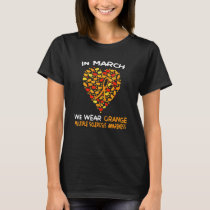 Heart Ms Multiple Sclerosis Awareness March We Wea T-Shirt