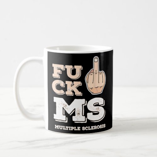 Heart Ms Multiple Sclerosis _ Fighter Warrior Awar Coffee Mug