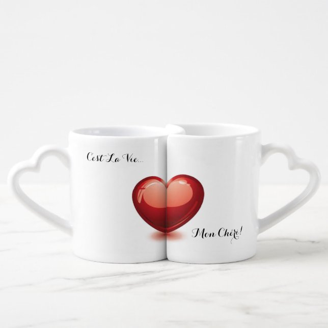 Heart Mugs (Front Nesting)