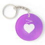 Heart Music Notation Love Language: Accent Keychain