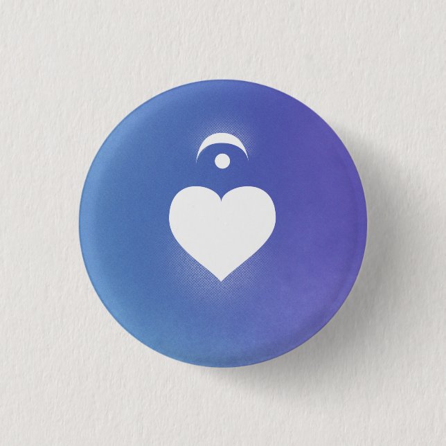 Heart Music Notation Love Language: Fermata Button (Front)