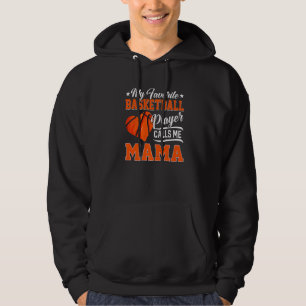 Heart My Favorite Basketball Player Calls Me Mama Hoodie