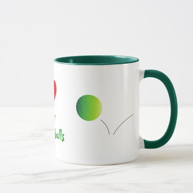 Heart My Pickleballs - Mug (Right)