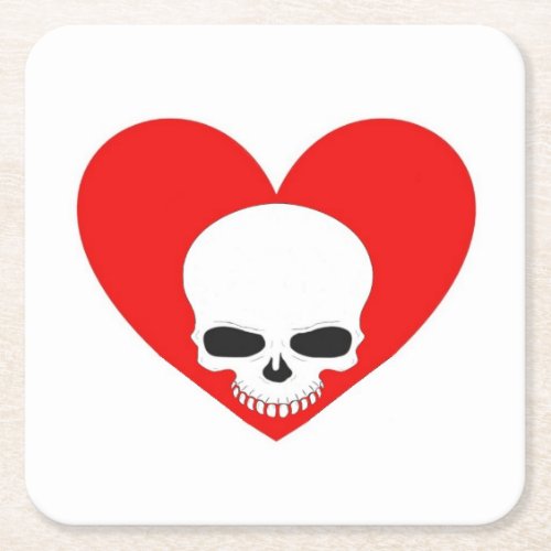 heart n skull coaster