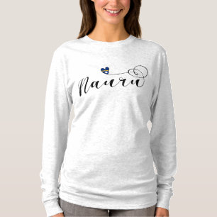 Heart Nauru Flag, I Love Nauru, Republic of Nauru T-Shirt