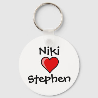 heart, Niki Stephen Keychain