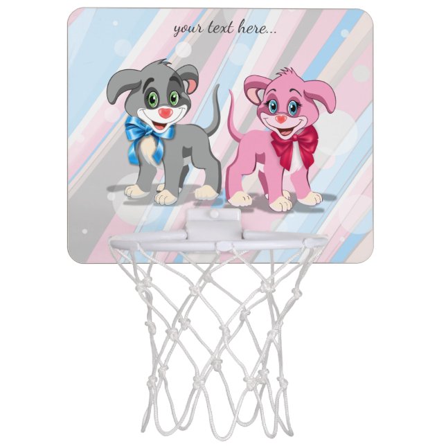 Heart Nose Puppies Cartoon Mini Basketball Hoop (Front)