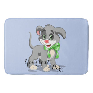 Heart Nose Puppy Cartoon Bathroom Mat