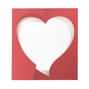 Heart Note 5.5 x 6 Notepad