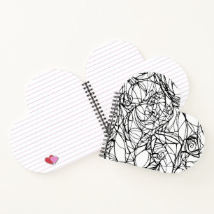 Heart Notebook: DIY Color Your Own: art gift Notebook