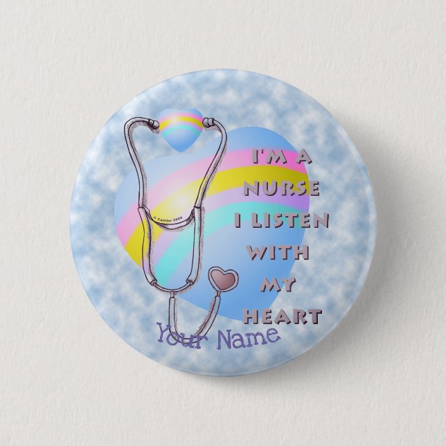 Heart nurse button (Front)