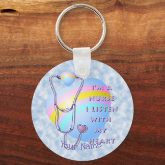 Heart nurse keychain