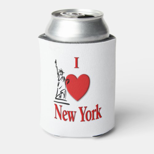 Heart NY Can Cooler