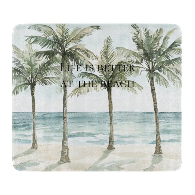 Heart Ocean Beach  Cutting Board (Front)