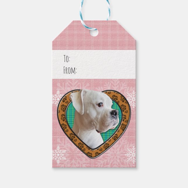 Heart of a Boxer Gift Tag (Front)