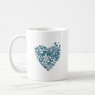 Heart of a butterfly, cute butterfly heart coffee mug