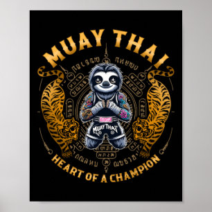 Heart Of A Champion - Kickboxing And Muay Thai Cut Poster
