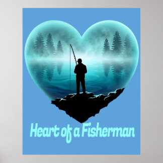 Heart of a Fisherman Poster