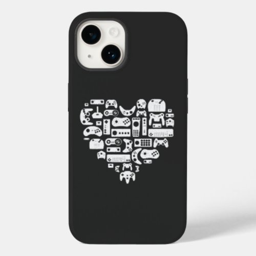Heart of a Gamer Pullover Level Up Your Style Case_Mate iPhone 14 Case
