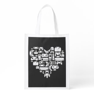 Heart of a Gamer Pullover: Level Up Your Style Grocery Bag