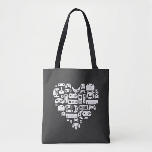Heart of a Gamer Pullover Level Up Your Style Tote Bag