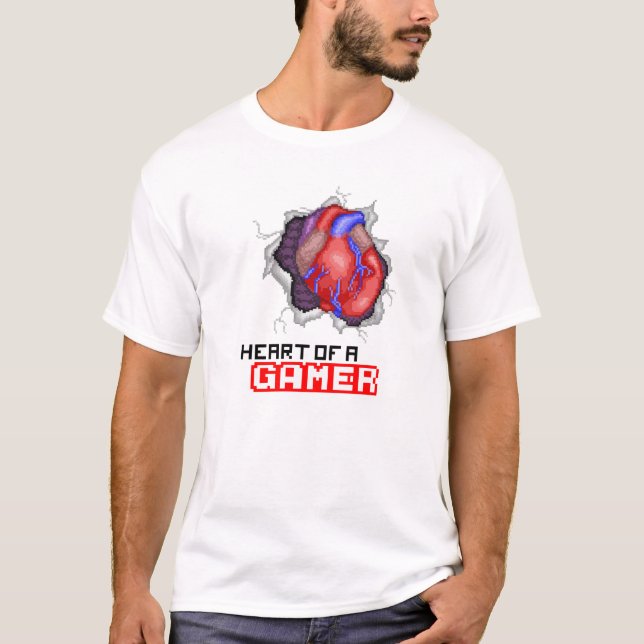 Heart Of A Gamer T-Shirt (Front)